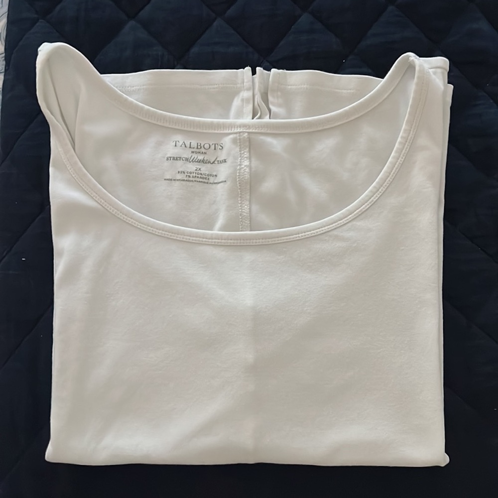 Talbots Weekender Tank White - Picture 4 of 4